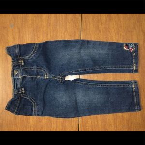 Carter’s Size 12M Jeans with Embroidered details